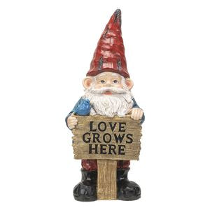 Garden Gnome “Love Grows Here”