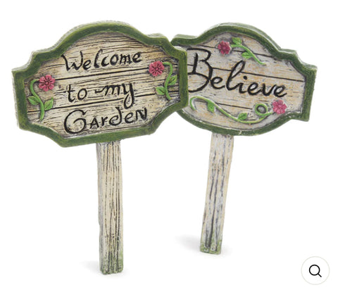 Fairy Garden Signs 4”