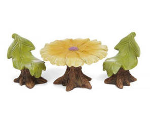 Flower and Leaf Table Set